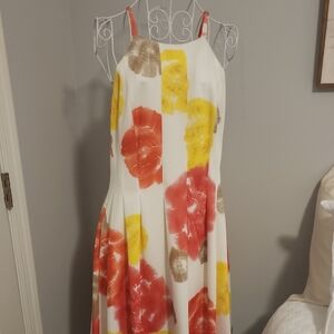 Calvin Klein Floral Halter Dress